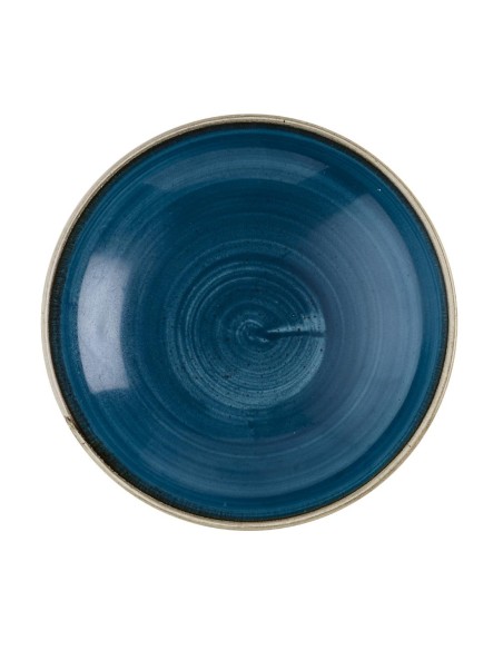 Assiettes coupe Churchill Stonecast Java Blue 184mm - lot12