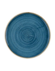 Assiettes Churchill Stonecast Java Blue 210 mm - lot de 6
