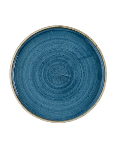 Assiettes Churchill Stonecast Java Blue 210 mm - lot de 6