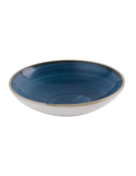 Assiettes coupe Churchill Stonecast Java Blue 184mm - lot12