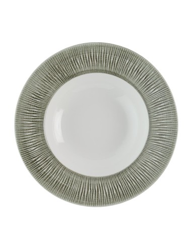 Assiettes à bord large Churchill Bamboo 280 mm - Lot de 12