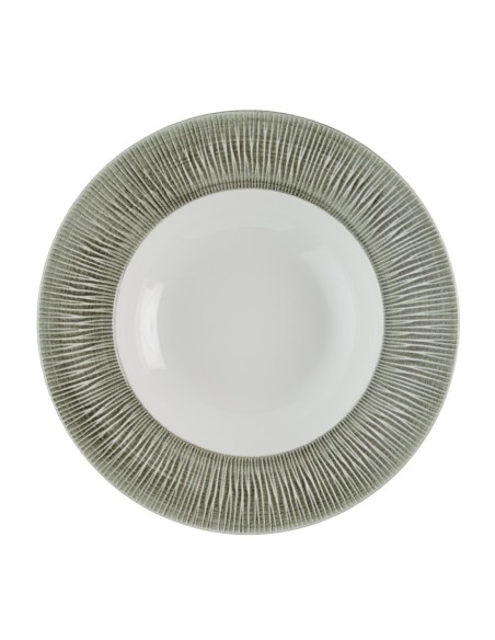 Assiettes à bord large Churchill Bamboo 280 mm - Lot de 12