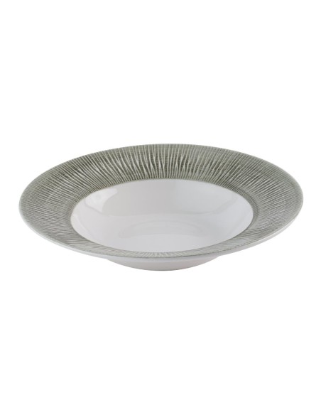 Assiettes à bord large Churchill Bamboo 280 mm - Lot de 12
