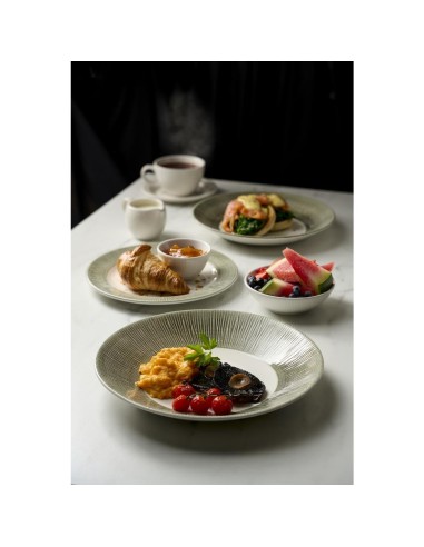 Assiettes bord large Churchill Bamboo 231mm - lot de 12