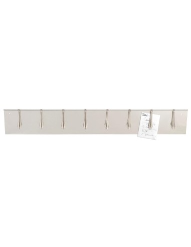 Porte-fiches à 8 ressorts Louis Tellier 625mm - Inox