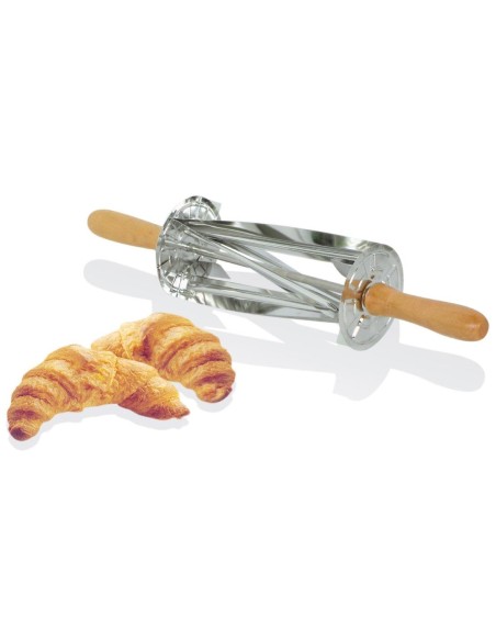 Rouleau à croissants inox poignée bois - Louis Tellier