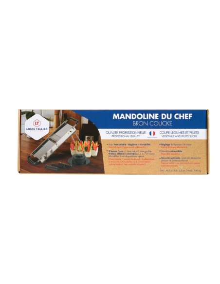 Mandoline du Chef réversible Louis Tellier - inox