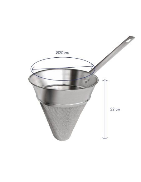 Chinois mailles fines Gobel Louis Tellier 200mm - Inox
