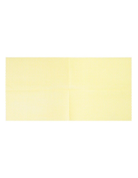 Chiffons non tissés Jantex jaunes - lot de 50