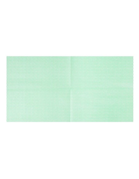 Chiffons non tissés Jantex verts - lot de 50