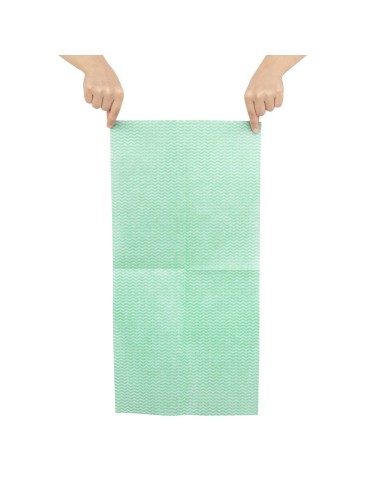 Chiffons non tissés Jantex verts - lot de 50