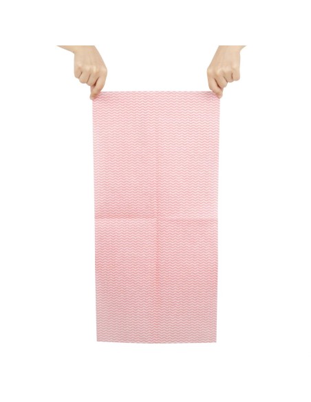 Chiffons non tissés Jantex rouges - Lot de 50