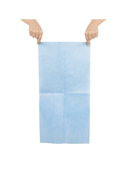 Chiffons non tissés Jantex bleu - lot de 50