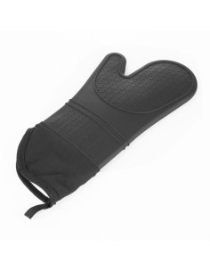 Gant de four en silicone Vogue noir - protection thermique 2