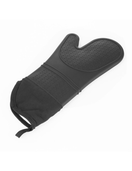 Gant de four en silicone Vogue noir - protection thermique