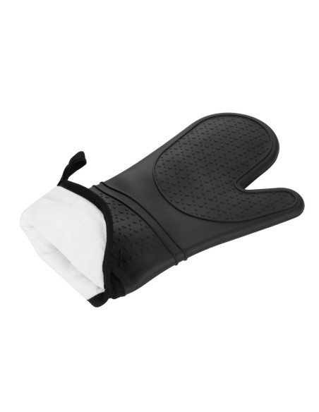 Gant de four en silicone Vogue noir - protection thermique