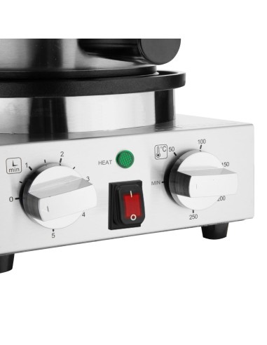 Gaufrier belge rond simple Buffalo - 30 gaufres/h