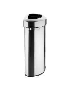 Poubelle D en acier brossé Bolero 86L - Hygiène sans contact 2