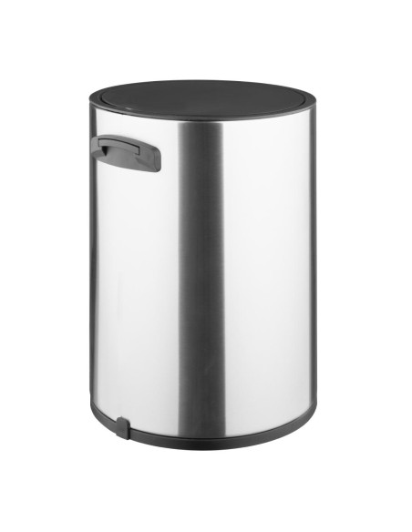 Poubelle à pédale ronde Jantex 3L - Acier brossé