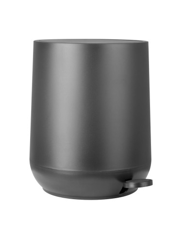 Poubelle à pédale ronde Jantex noire 5L - Design compact
