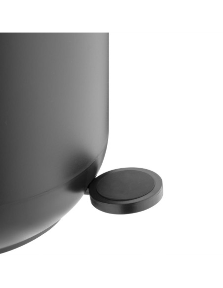 Poubelle à pédale ronde Jantex noire 5L - Design compact