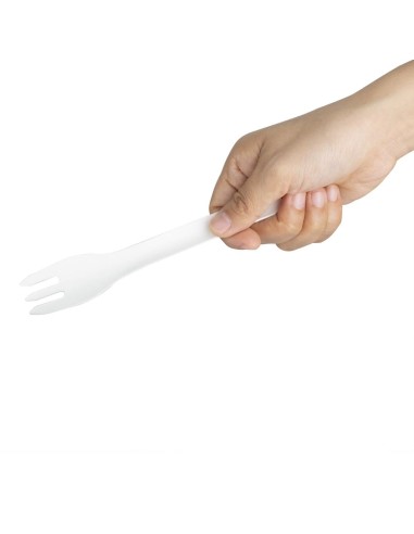 Fourchettes en papier Fiesta Compostable 155 mm - Lot de 100