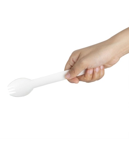 Cuillères en papier Fiesta Compostable 160 mm - lot de 100