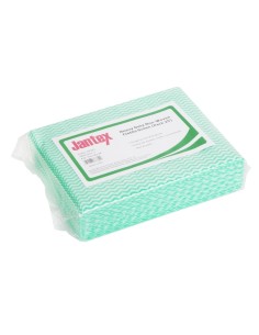 Chiffons non tissés Jantex verts - lot de 25