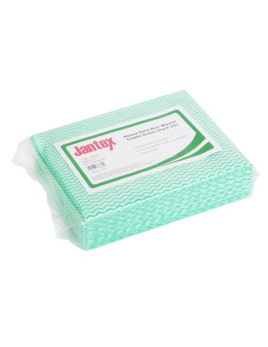 Chiffons non tissés Jantex verts - lot de 25