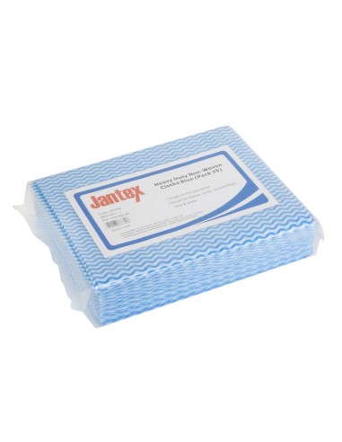 Chiffons non tissés Jantex bleus - lot de 25