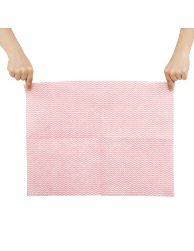 Chiffons non tissés Jantex rouges - Lot de 25