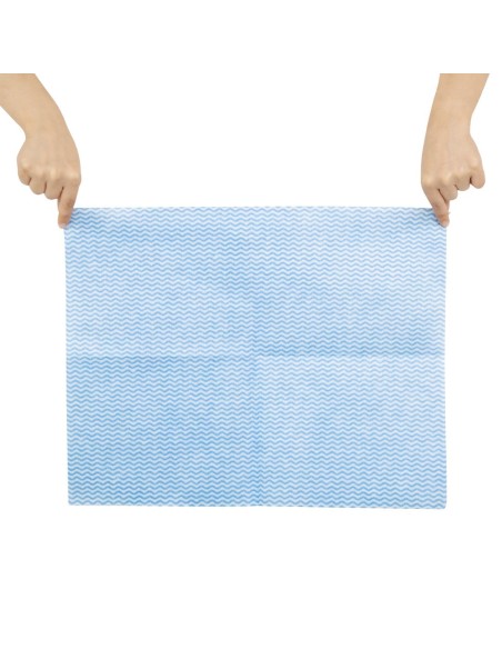 Chiffons non tissés Jantex bleus - lot de 25