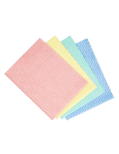 Chiffons non tissés Jantex bleus - lot de 25