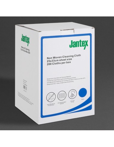 Chiffons de nettoyage compostables Jantex Green - Lot de 200