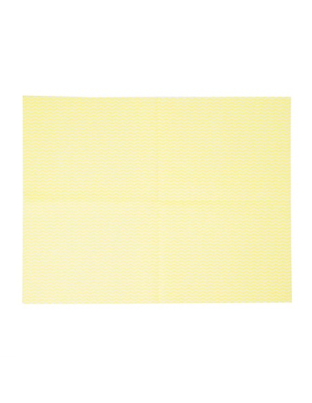 Chiffons non tissés Jantex jaunes - Lot de 25 (58 caractères)