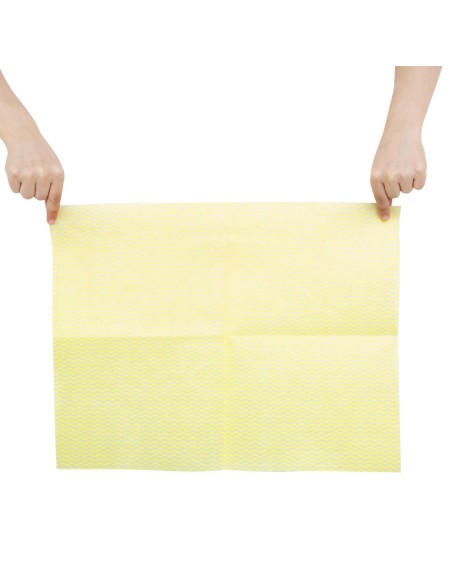 Chiffons non tissés Jantex jaunes - Lot de 25 (58 caractères)