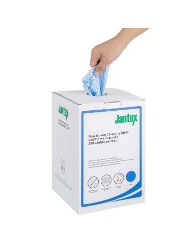 Chiffons de nettoyage compostables Jantex Green - Lot de 200