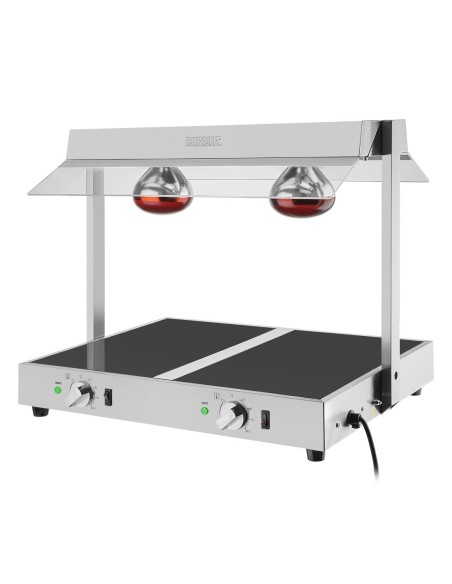 Portique chauffe-plat Buffalo 2x GN 1/1 - Inox, 1 kW