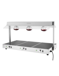 Portique chauffe-plat Buffalo 3x GN 1/1 - 1,5kW inox 2