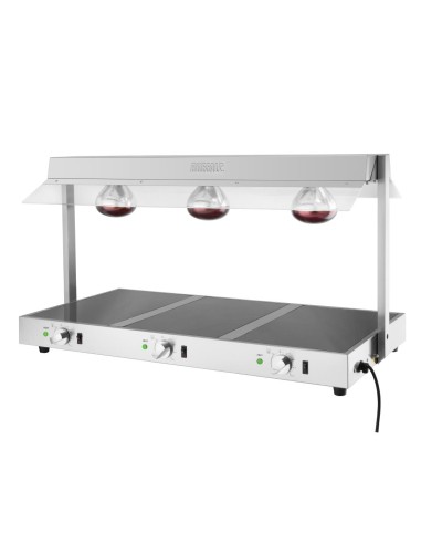 Portique chauffe-plat Buffalo 3x GN 1/1 - 1,5kW inox