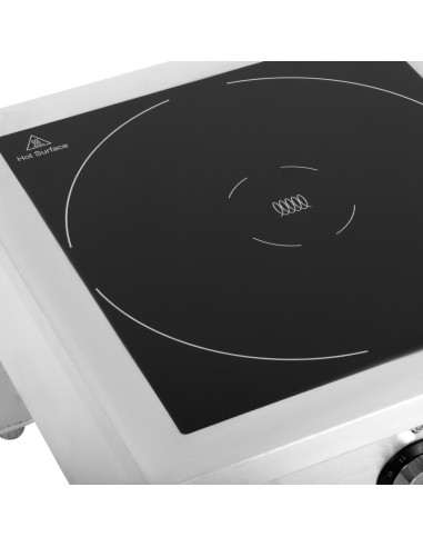 Grande plaque induction Buffalo 8kW - inox robuste