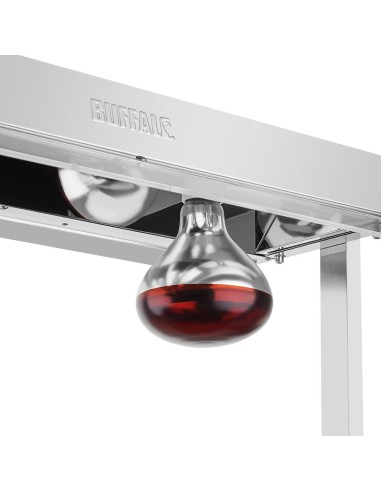 Portique chauffe-plat Buffalo 3x GN 1/1 - 1,5kW inox