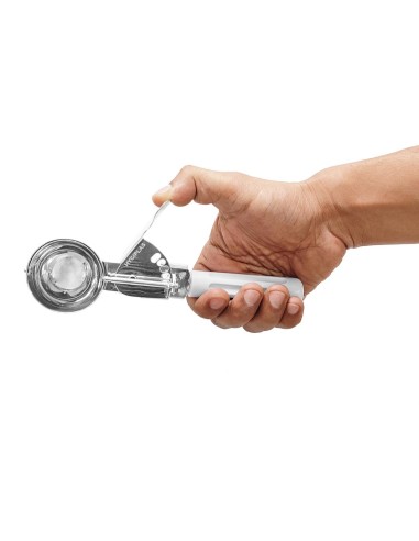 Cuillère à glace Hygiplas blanche 50 ml - Portion précise