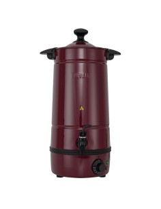 Marmite à vin chaud Buffalo 7L - Design inox rouge