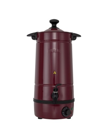 Marmite à vin chaud Buffalo 7L - Design inox rouge
