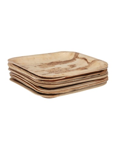 Assiettes carrées Fiesta Compostable 200mm - lot de 100
