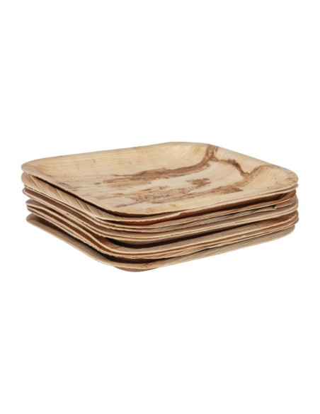 Assiettes carrées Fiesta Compostable 200mm - lot de 100
