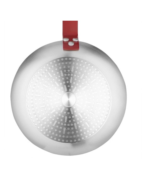 Poêle antiadhésive Teflon Platinum Plus Hygiplas 28 cm rouge