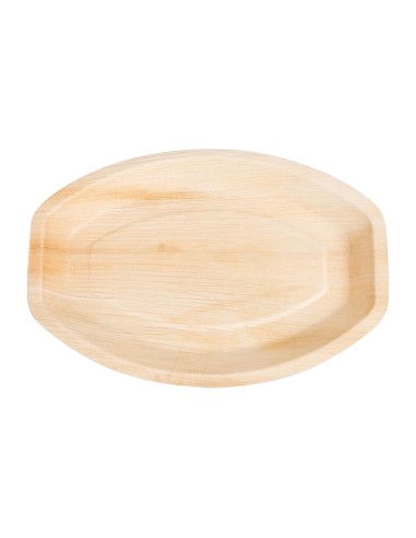 Assiettes ovales en feuilles de palmier 360mm, lot de 100