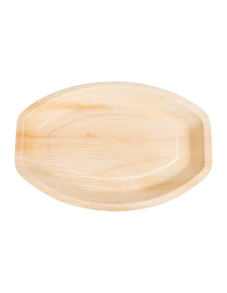 Assiettes ovales en feuilles de palmier 360mm, lot de 100